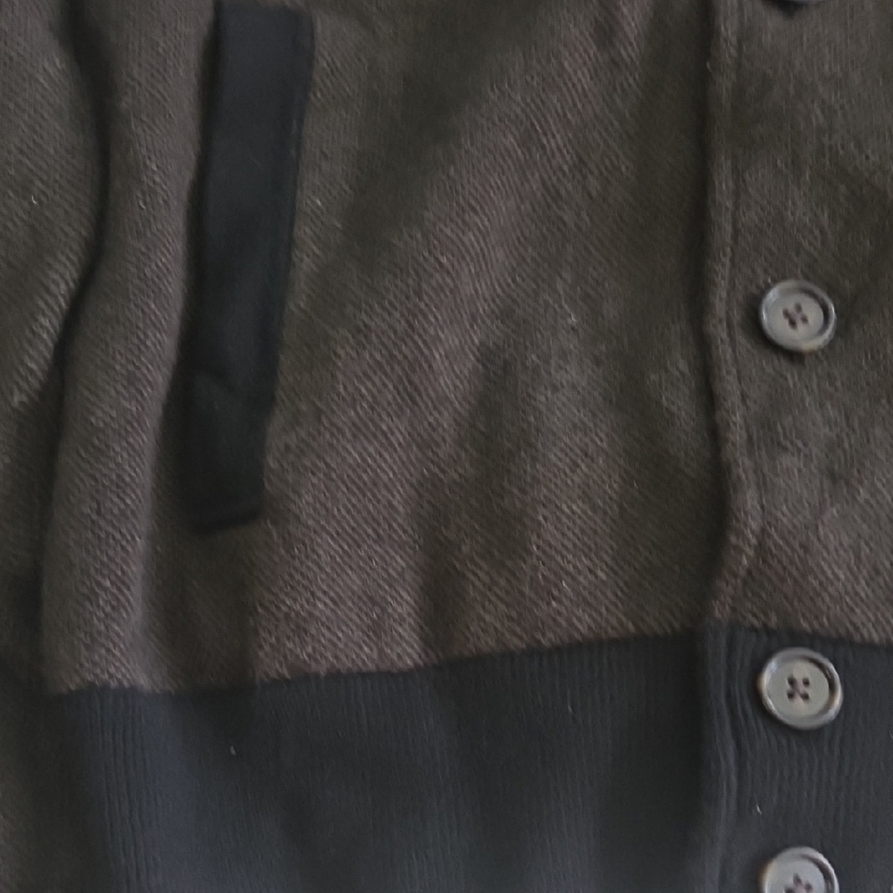 Banana Republic Men's Dark Brown and Black Bomber Jacket - Picture 4 of 14